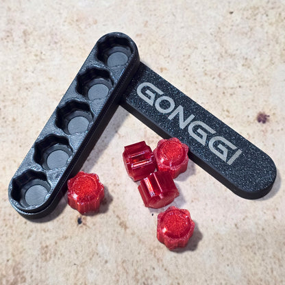 Gonggi (Korean Jacks) Set of Five-Pieces and Holder