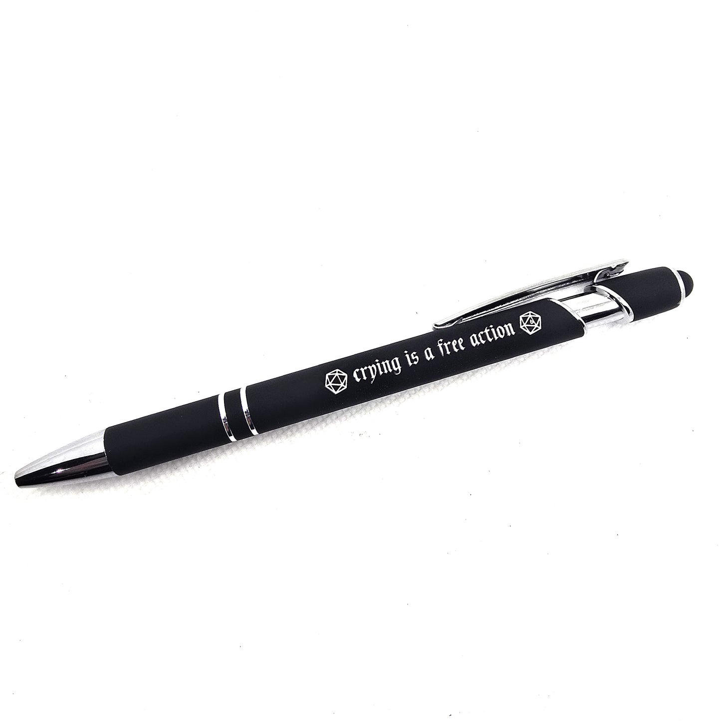 Crying Is A Free Action Pen with Stylus Tip