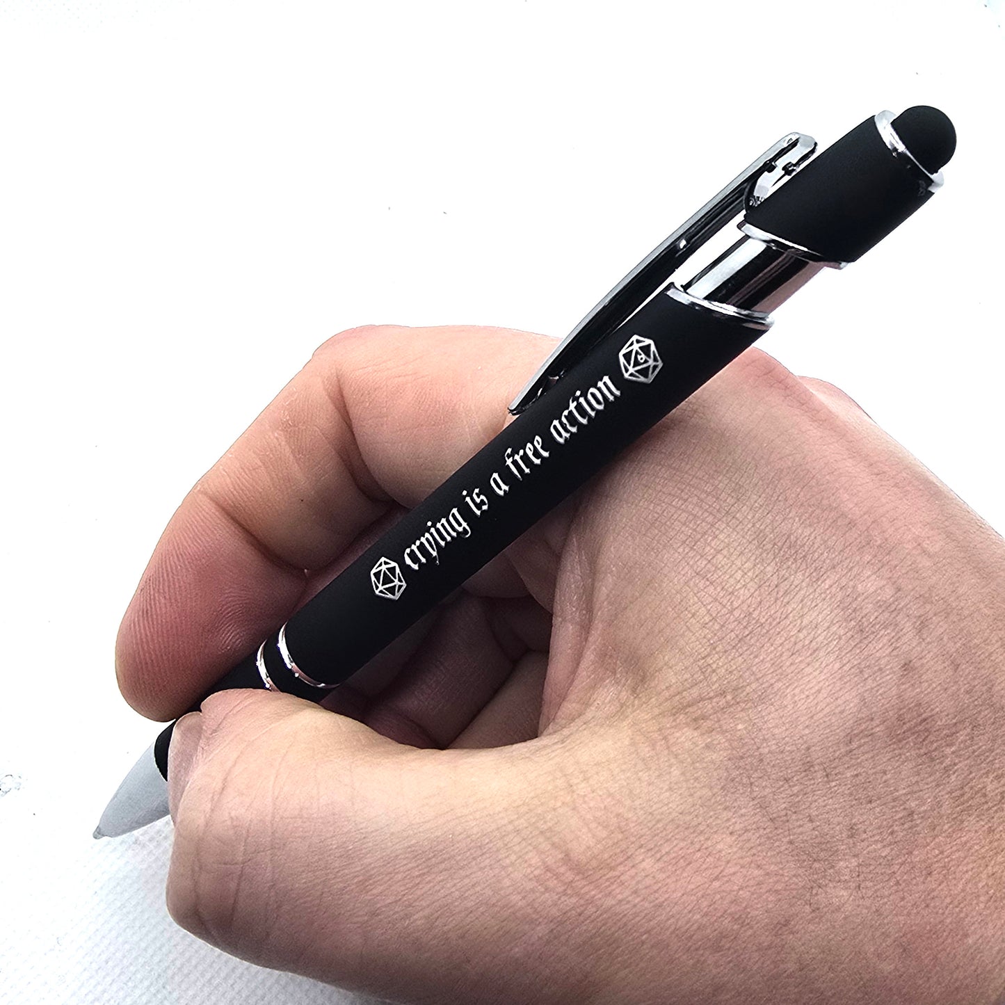 Crying Is A Free Action Pen with Stylus Tip