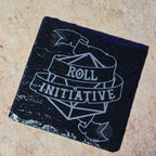 Roll Initiative Slate Coaster