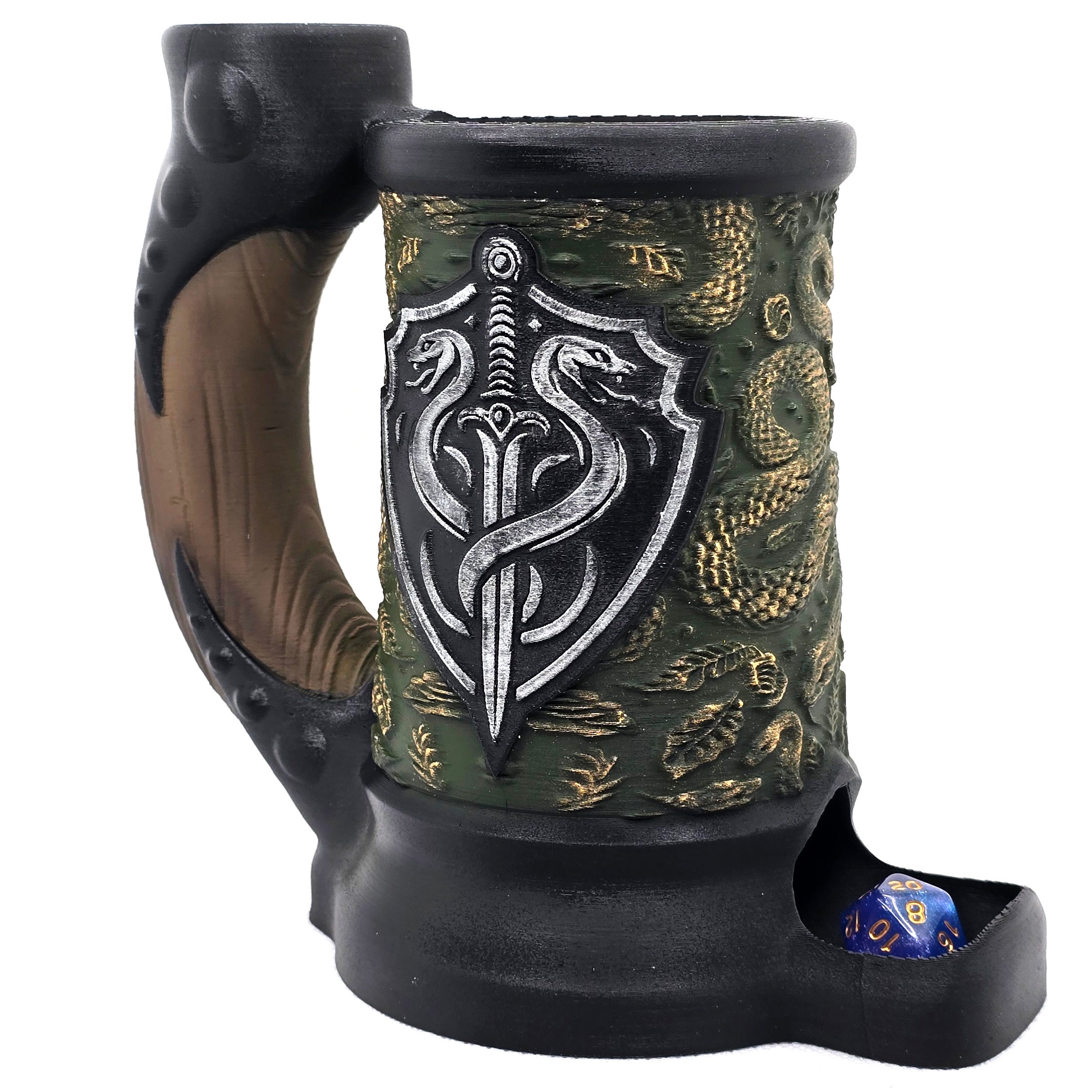 Snake Crest Dice Tower Can Cozy