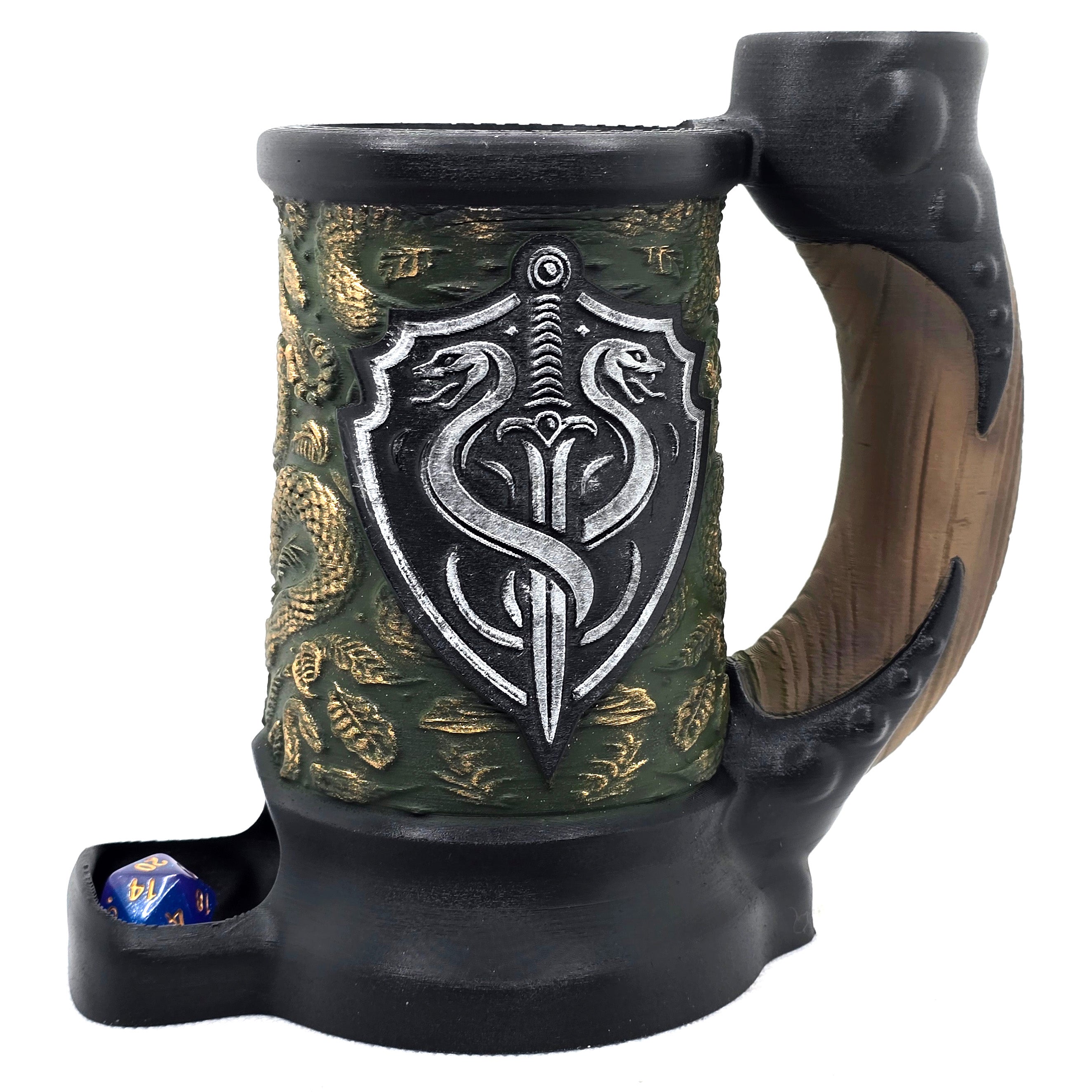 Snake Crest Dice Tower Can Cozy