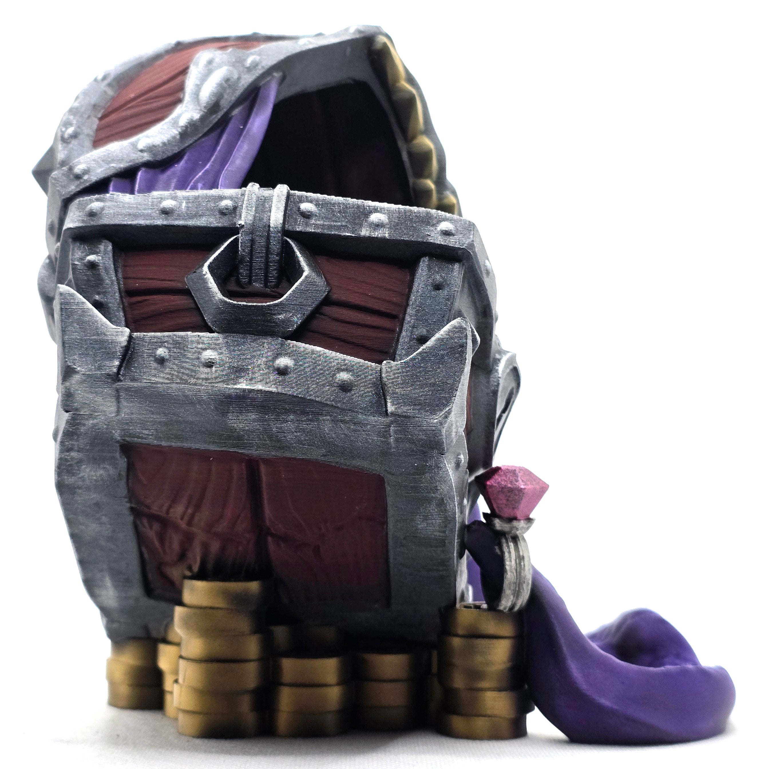 The Mimic Chest Dice Tower