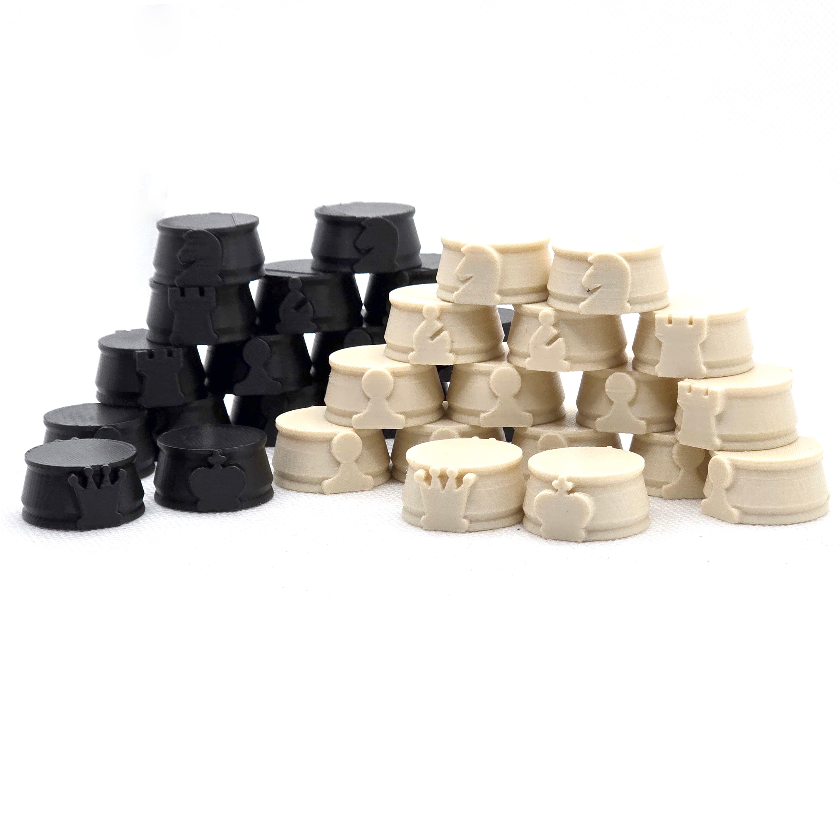 Chess Set Bases for 28mm Scale Miniatures