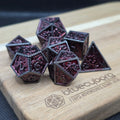 Dragon - Red - Dragon Themed - Metal Dice Set