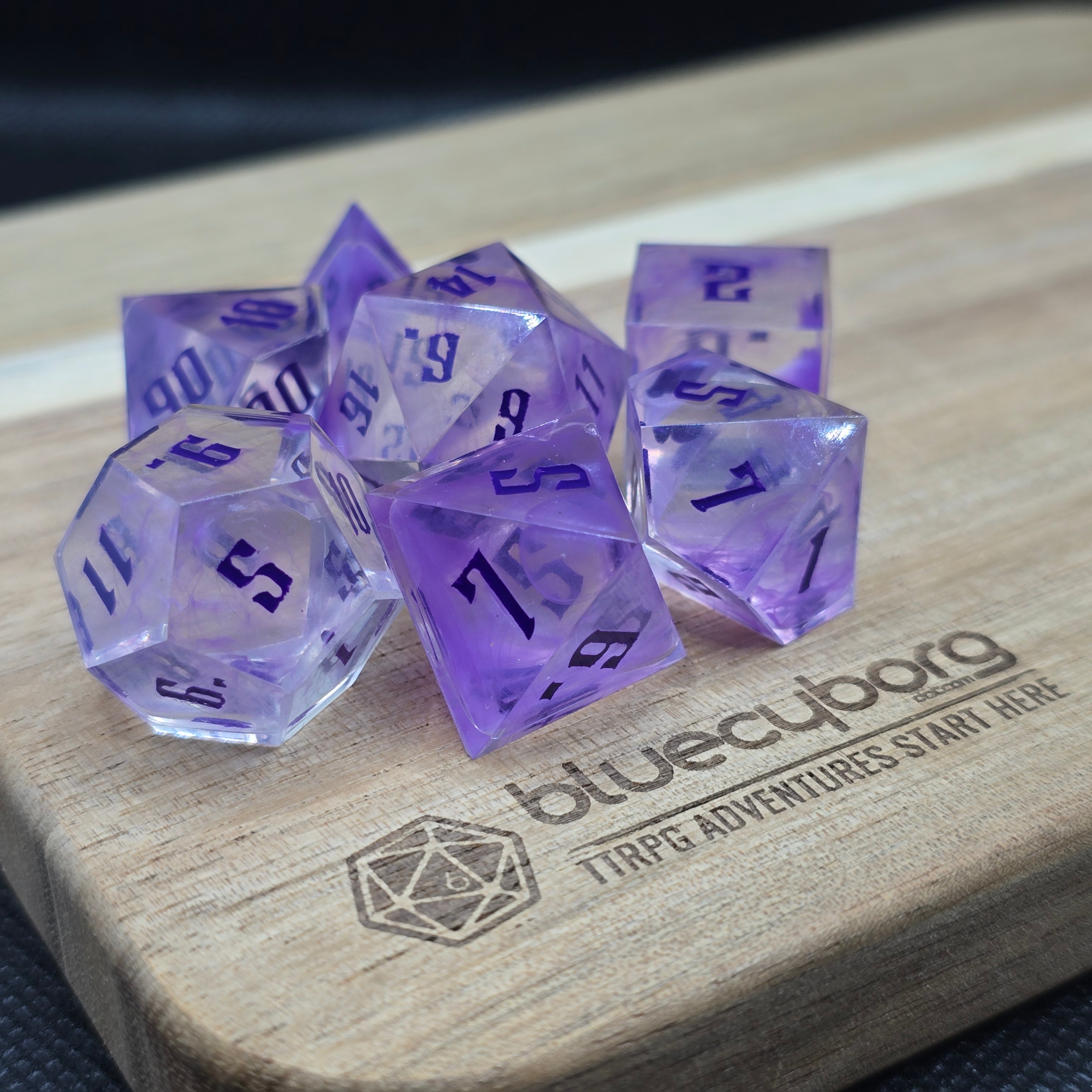Purple Haze - Resin Dice Set
