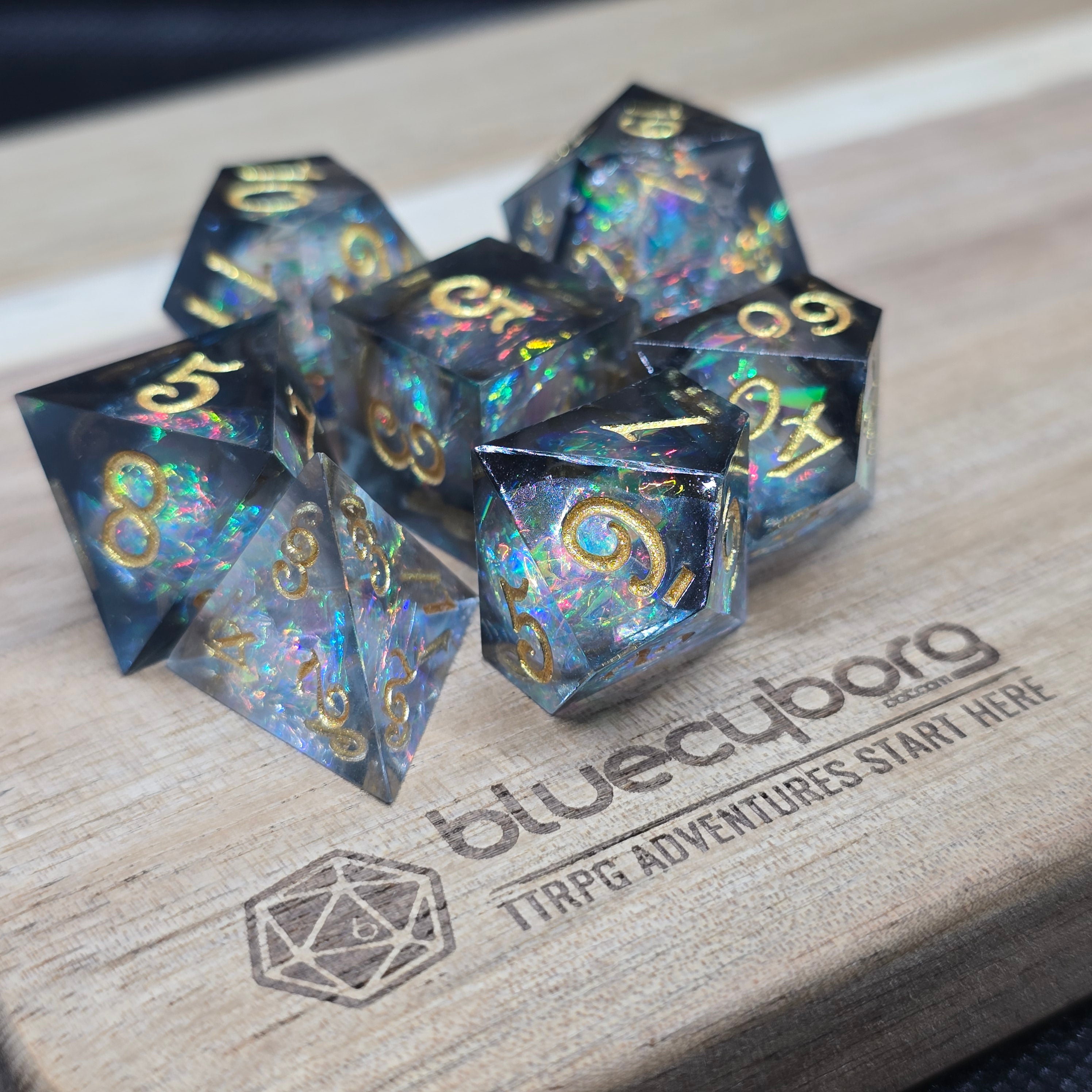 Astral Veil - Resin Dice Set