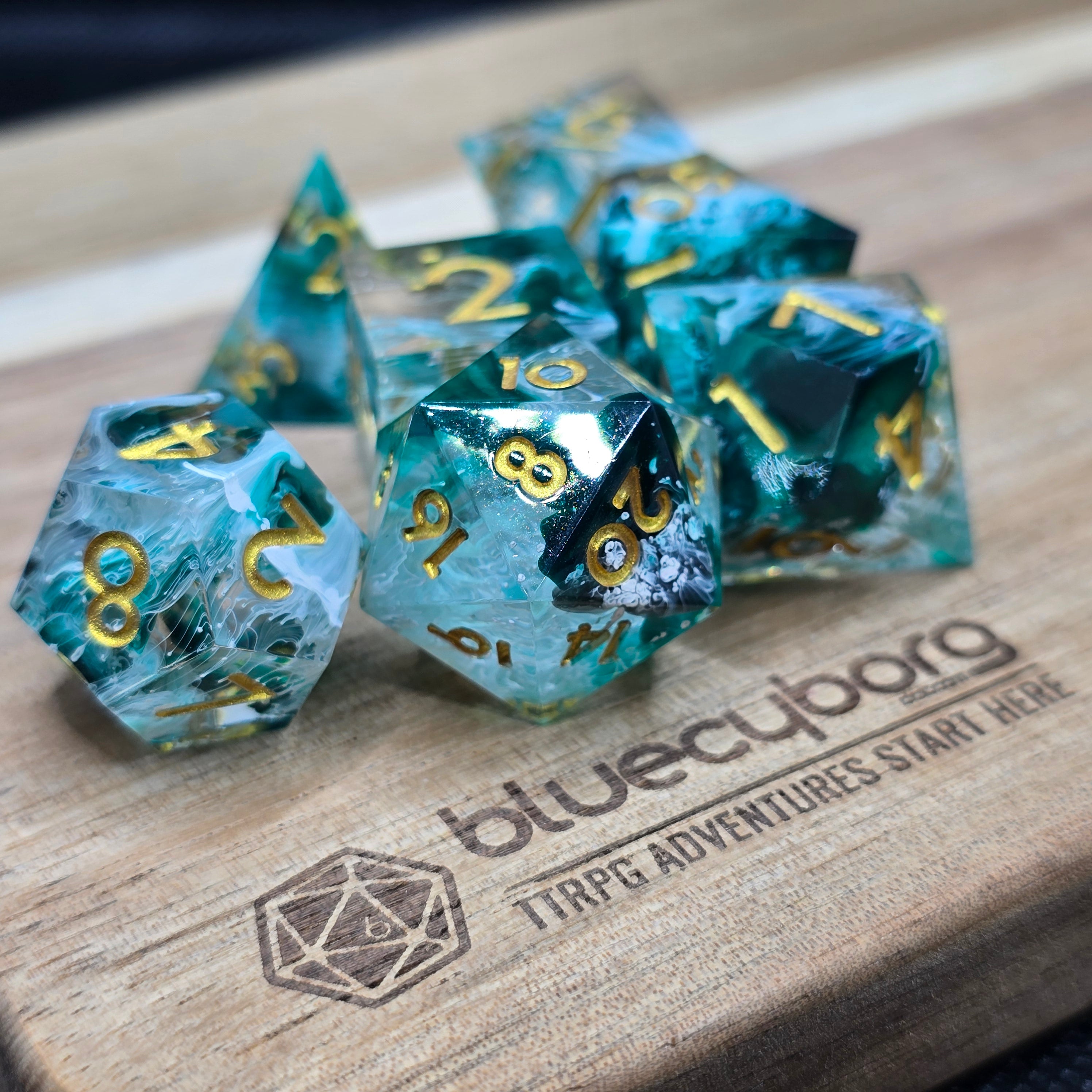 Petri Forest - Resin Dice Set