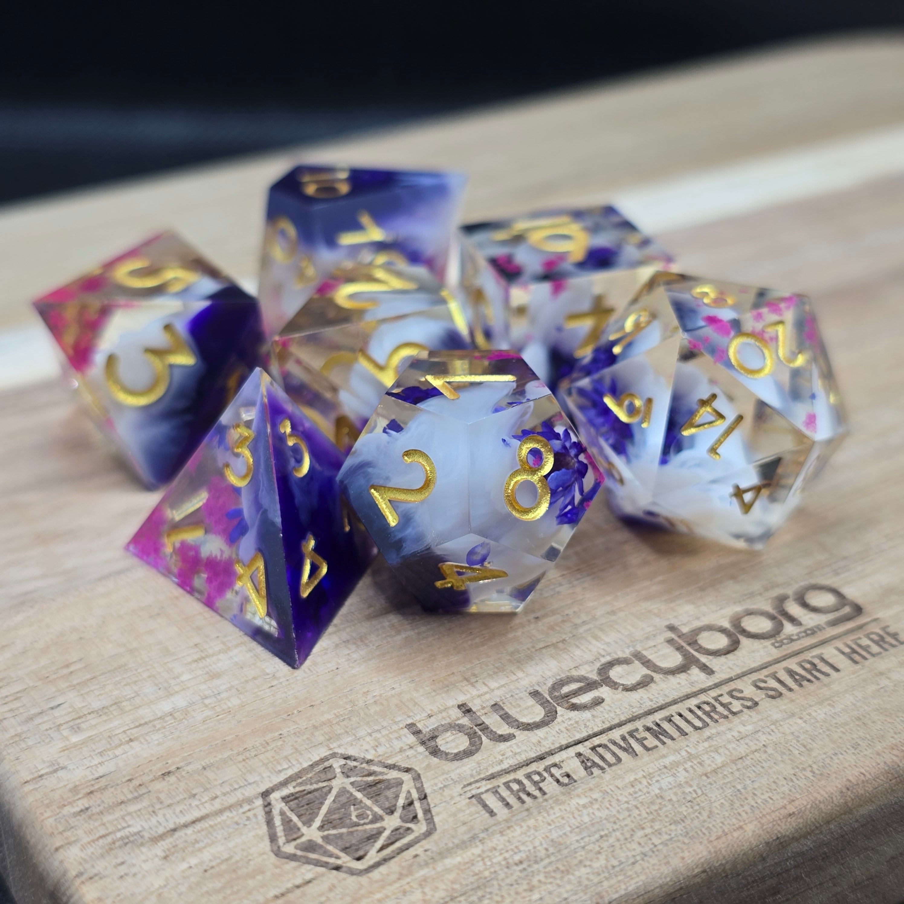 Bloomforge - Floral Themed - Resin Dice Set