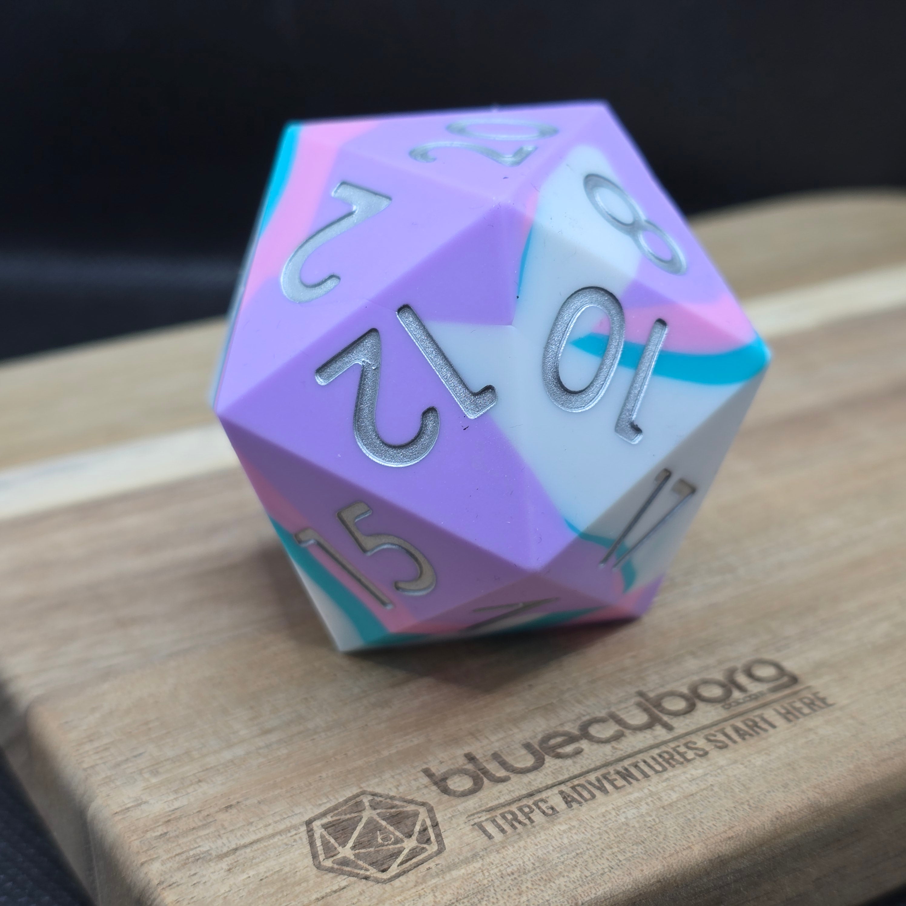 Cotton Chaos - 55mm Bouncy Silicone D20 Chonk