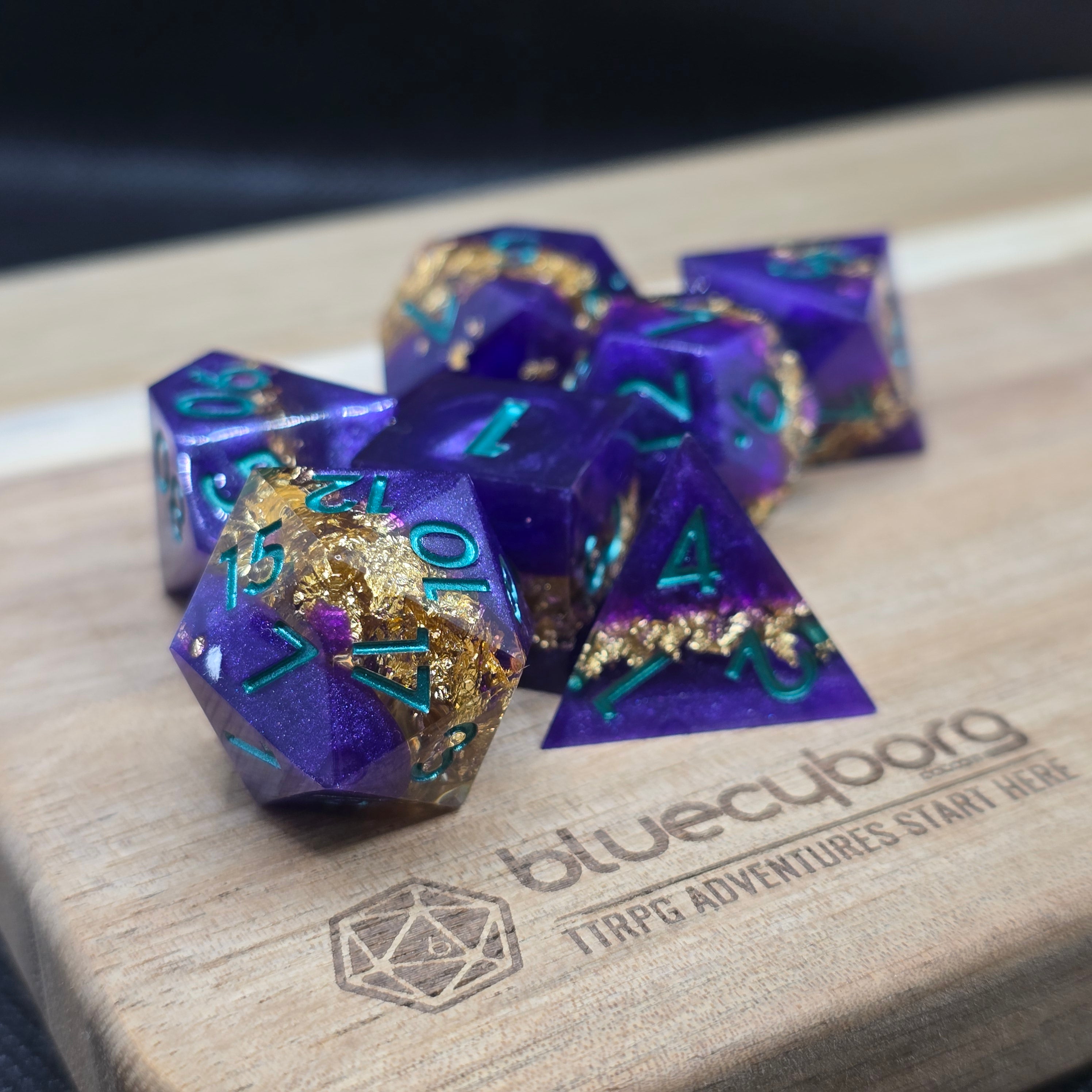 Celestial Marrow - Nebula Spine - Resin Dice Set