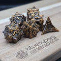 Vortex Portal - Ancient Gold - Metal Dice Set