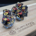 Ogre Eye Red - Moving Eye - Liquid Core Resin Dice Set