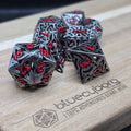 Celtic - Red - Hollow - Metal Dice Set