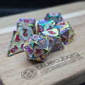Dragon Scale - Anodised - Dragon Themed - Metal Dice Set