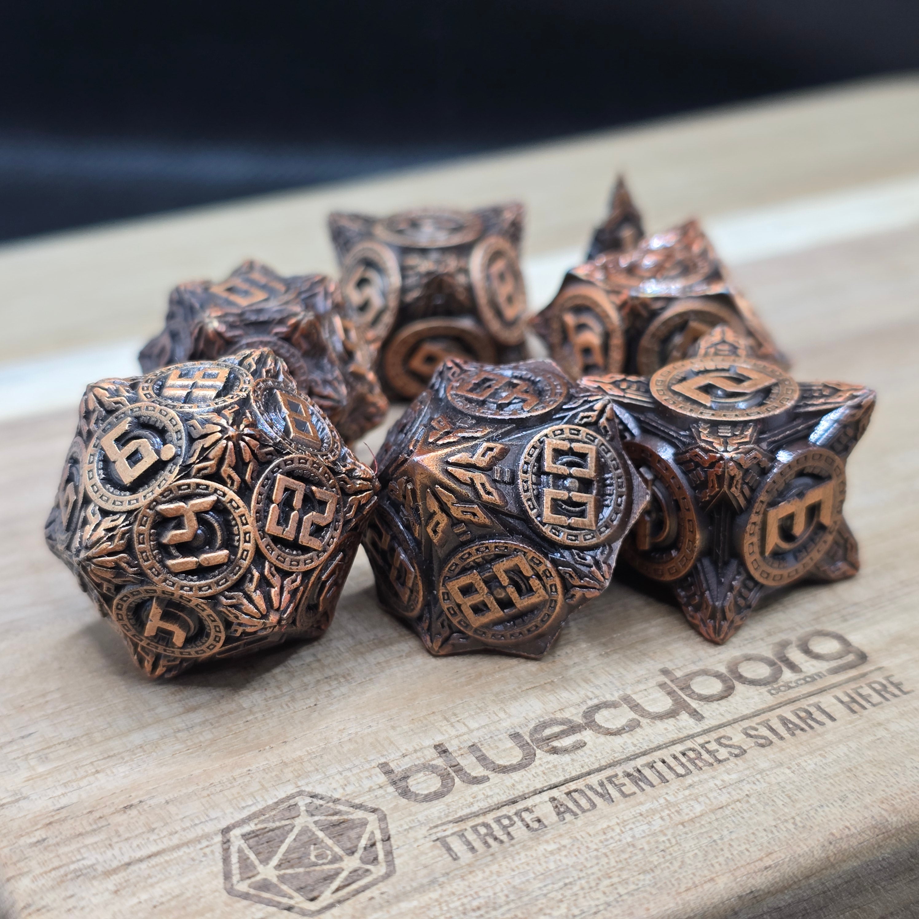Digital Steampunk - Metal Dice Set