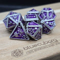 Necropolis Divination - Purple - Metal Dice Set