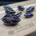 Seeds Of Destiny - Purple - Hollow - Metal Dice Set