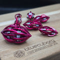 Seeds Of Destiny - Red / White - Hollow - Metal Dice Set