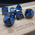 Voidfire Blue Dice - Metal Dice Set