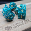 Seafarer’s Fortune - Artificial Sea Patterned Stone Dice Set