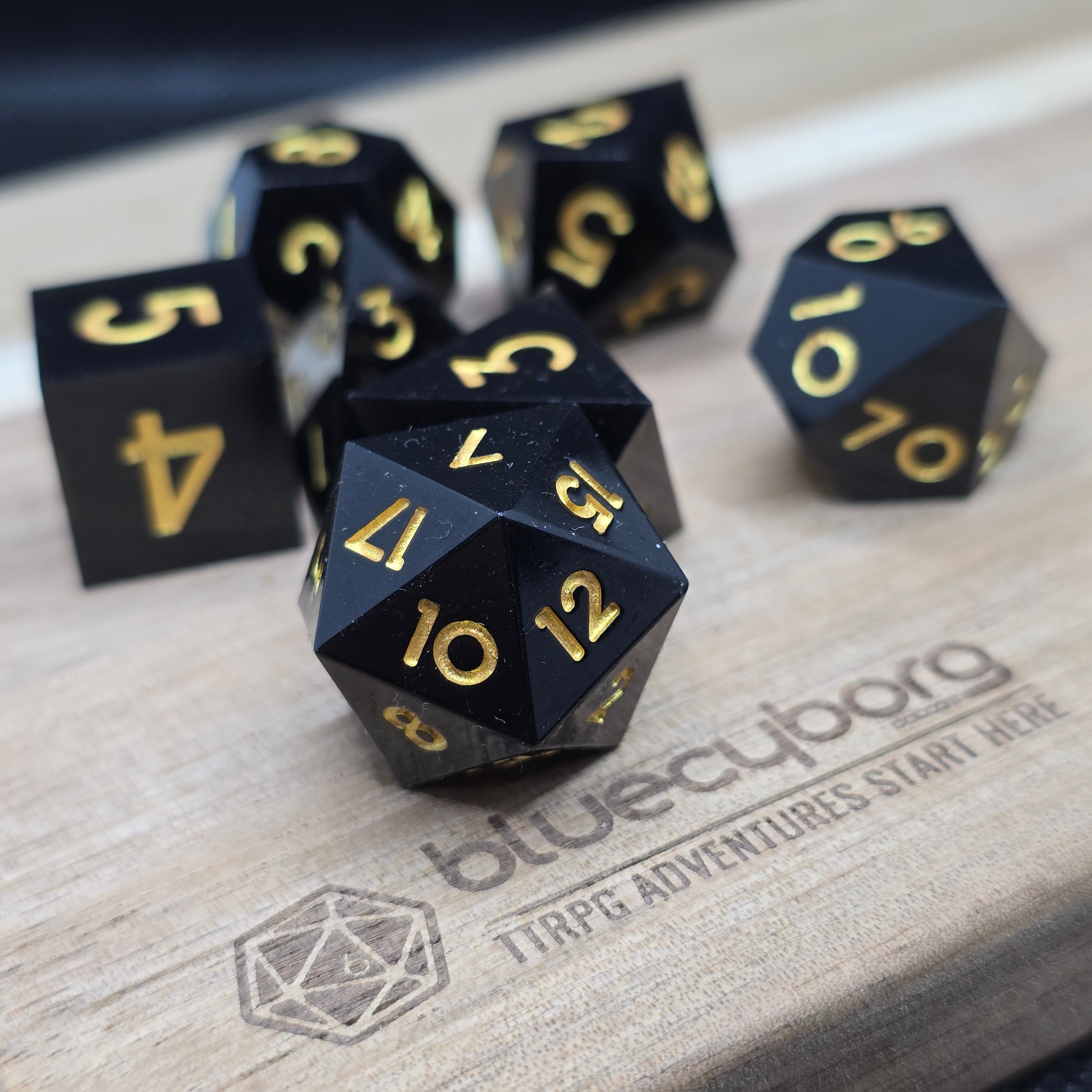 Onyx Eclipse - Resin Dice Set