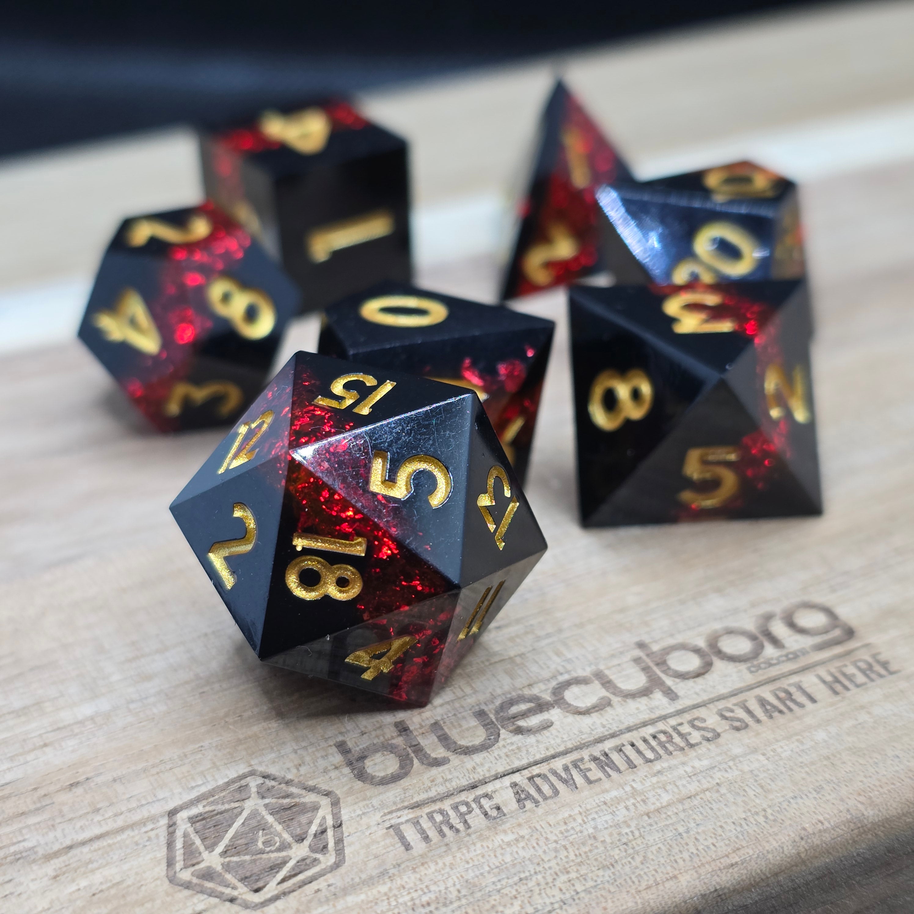 Celestial Marrow - Blood - Resin Dice Set