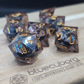 Dragon Black / Green - Liquid Core Resin Dice Set