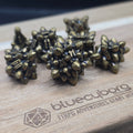 Crystal Formations Ancient Bronze - Metal Dice Set