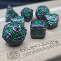 Endless Ribbon - Green - Metal Dice Set