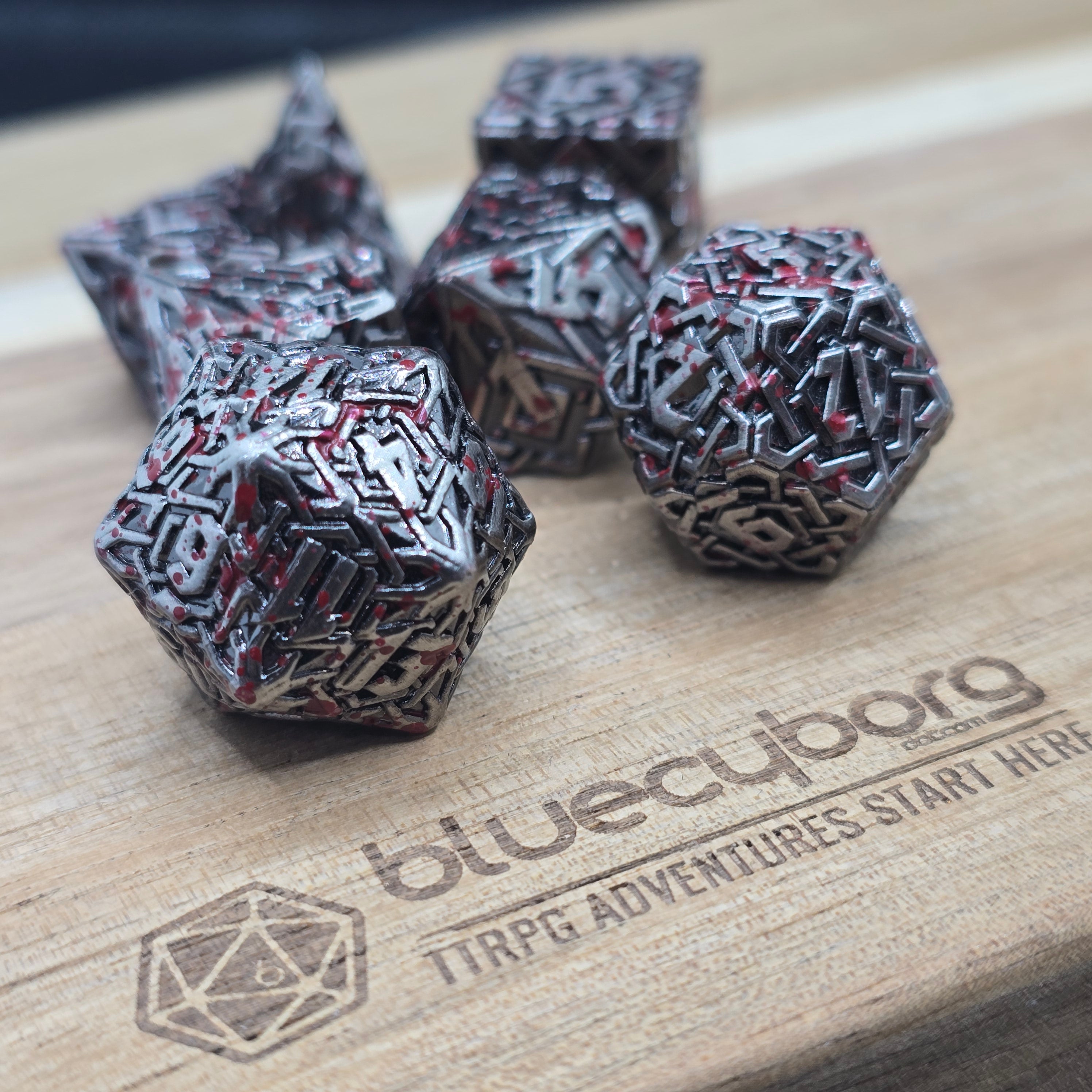 Celtic - Bloodied - Metal Dice Set