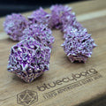 Fractured Ore Dragon - Purple - Metal Dice Set