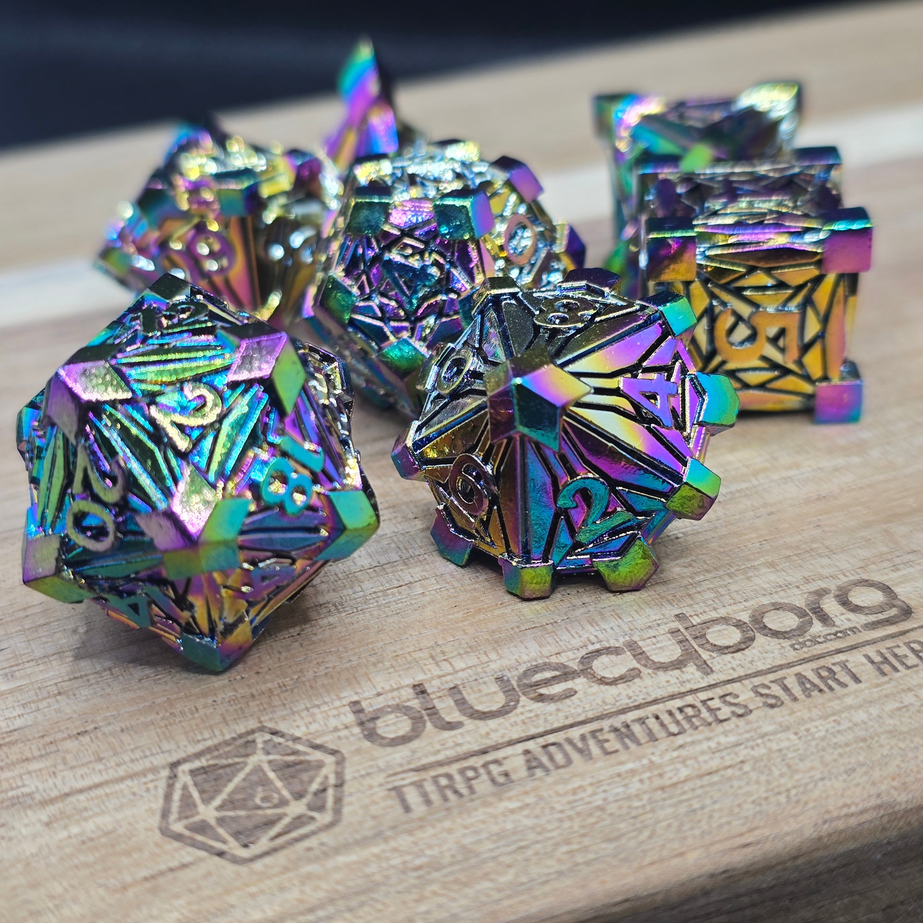 Embercrest - Anodised - Metal Dice Set