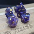 Purple Agate - Gemstone Dice Set