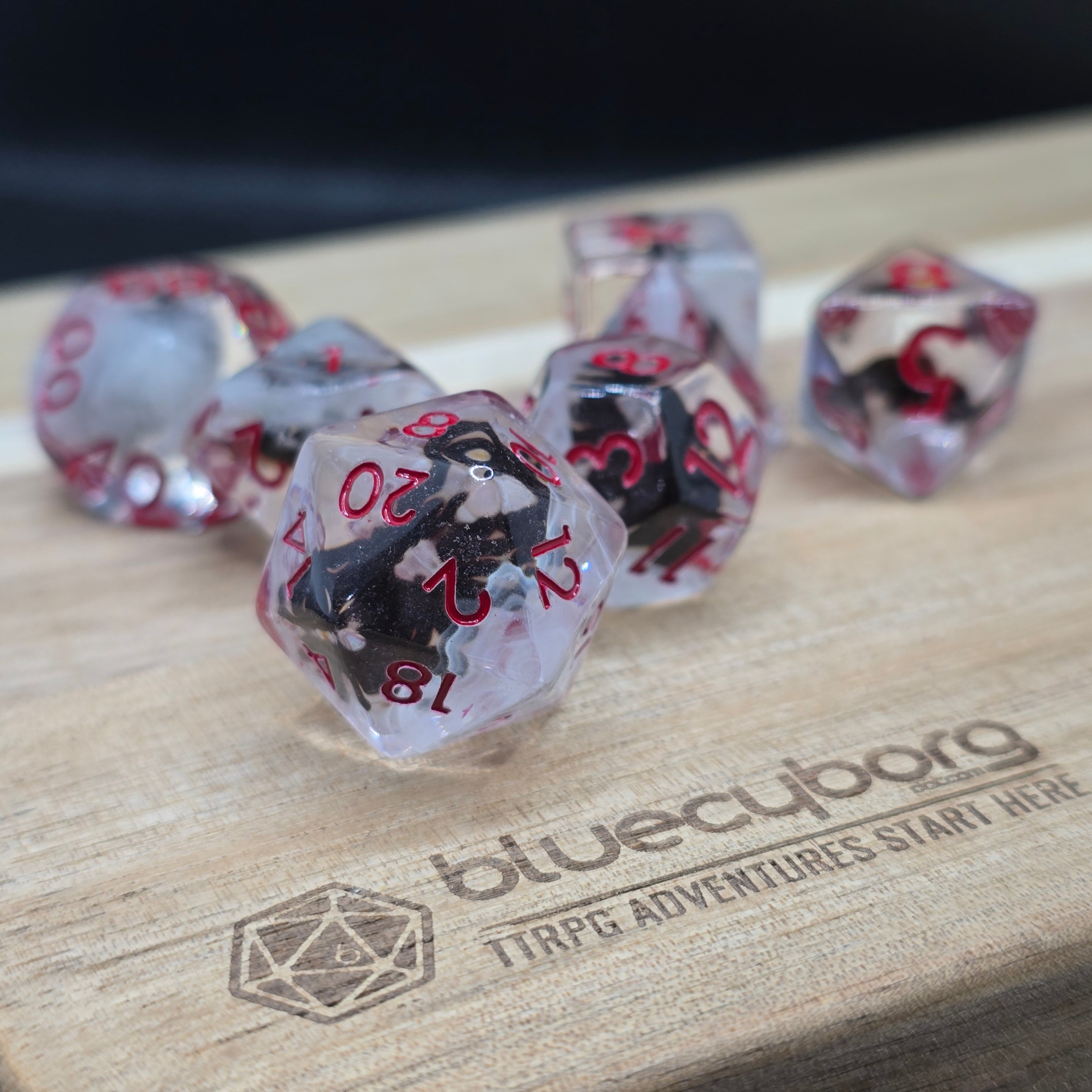 Spiders - Acrylic Dice Set