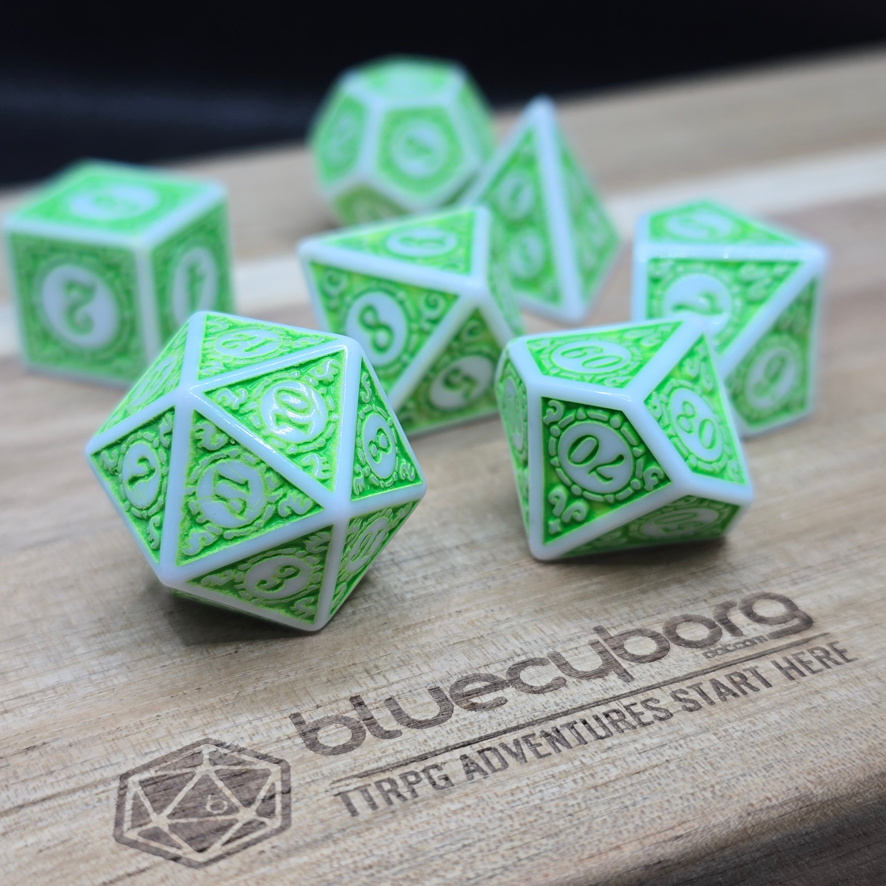 Springtide Loop - Arcane Orbits - Acrylic Dice Set