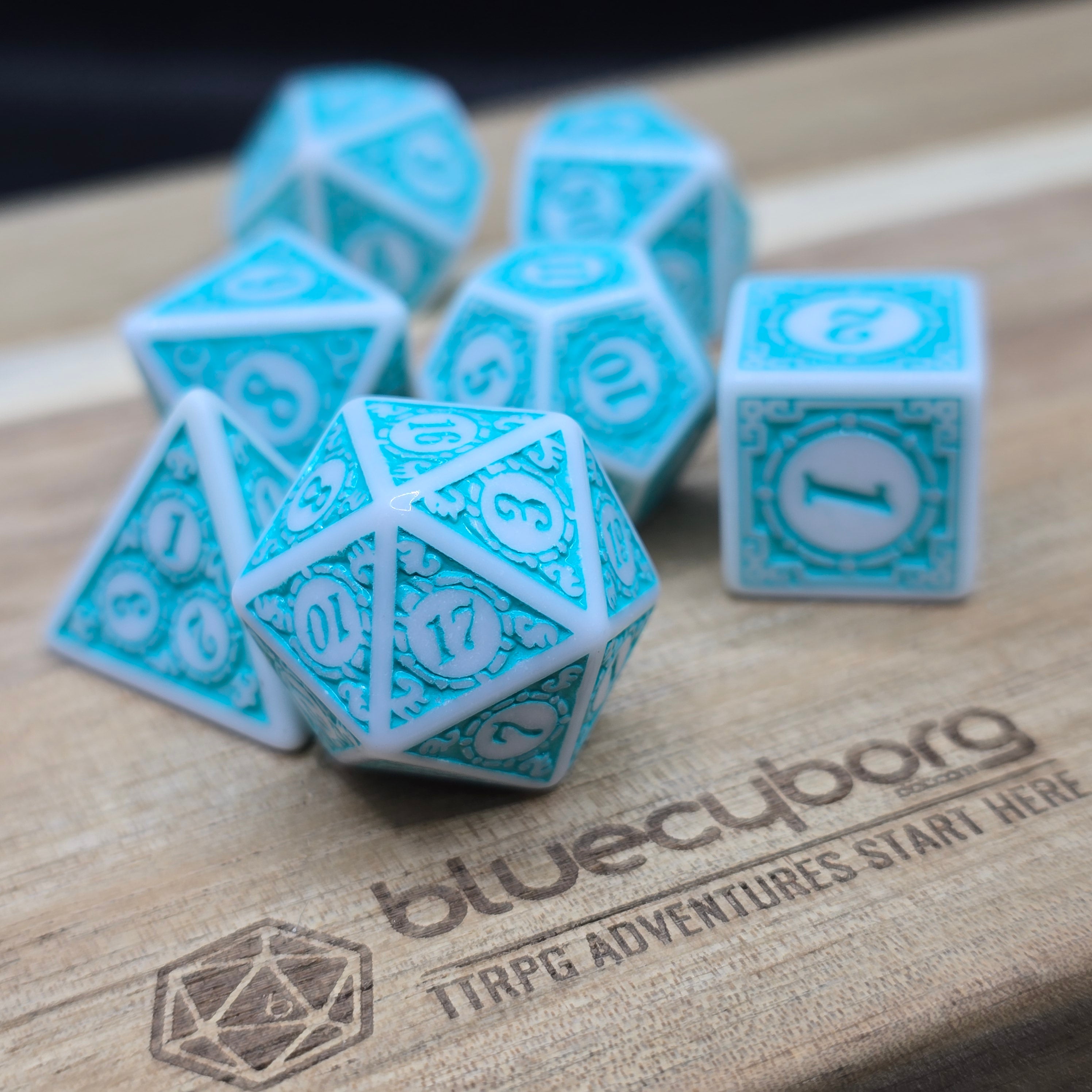 Tideweaver’s Path - Arcane Orbits - Acrylic Dice Set