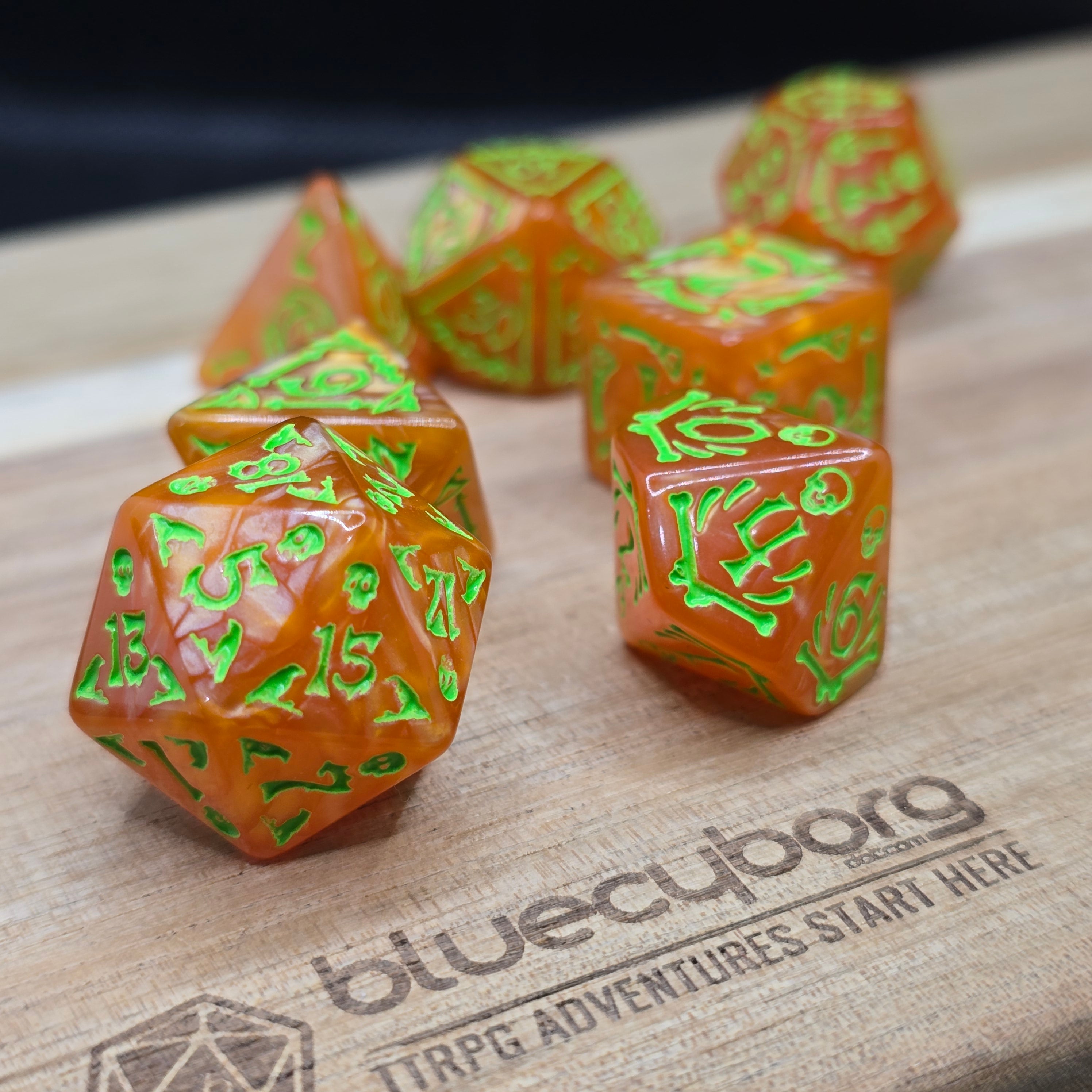 Witchfire Bloom - Ghastly Aurora - Acrylic Dice Set