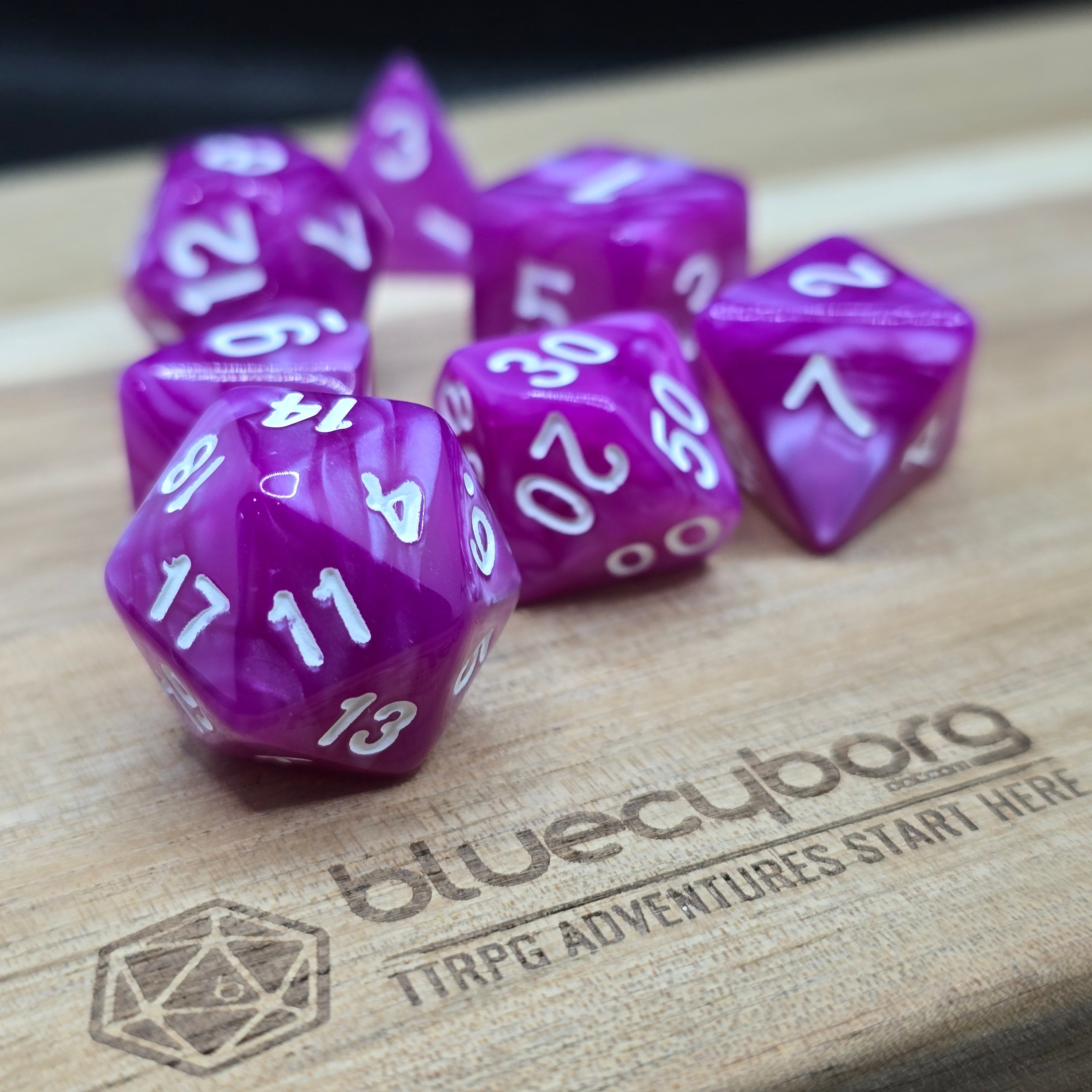Moonblush - Pearlescent - Acrylic Dice Set