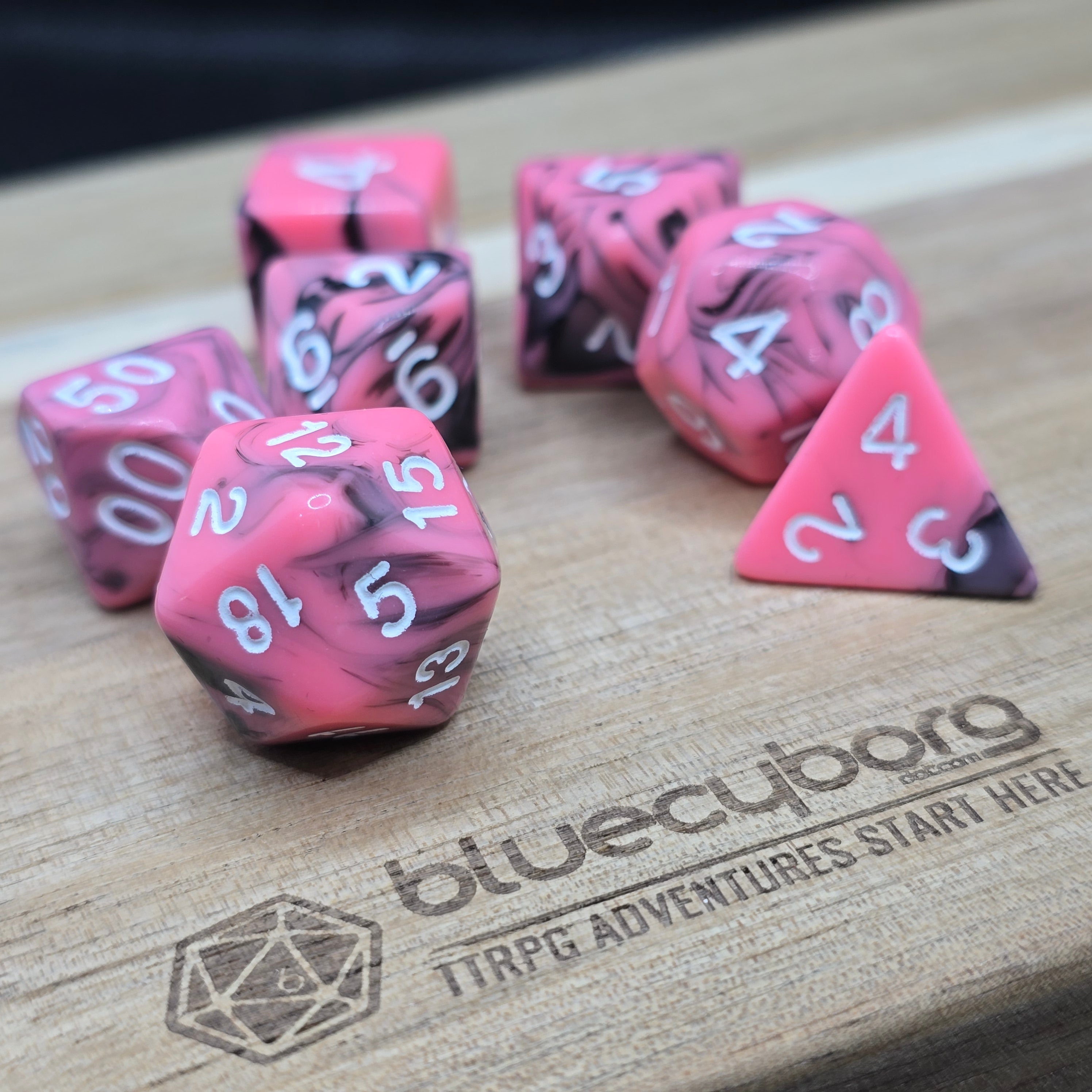 Ravenpink - Elemental - Acrylic Dice Set