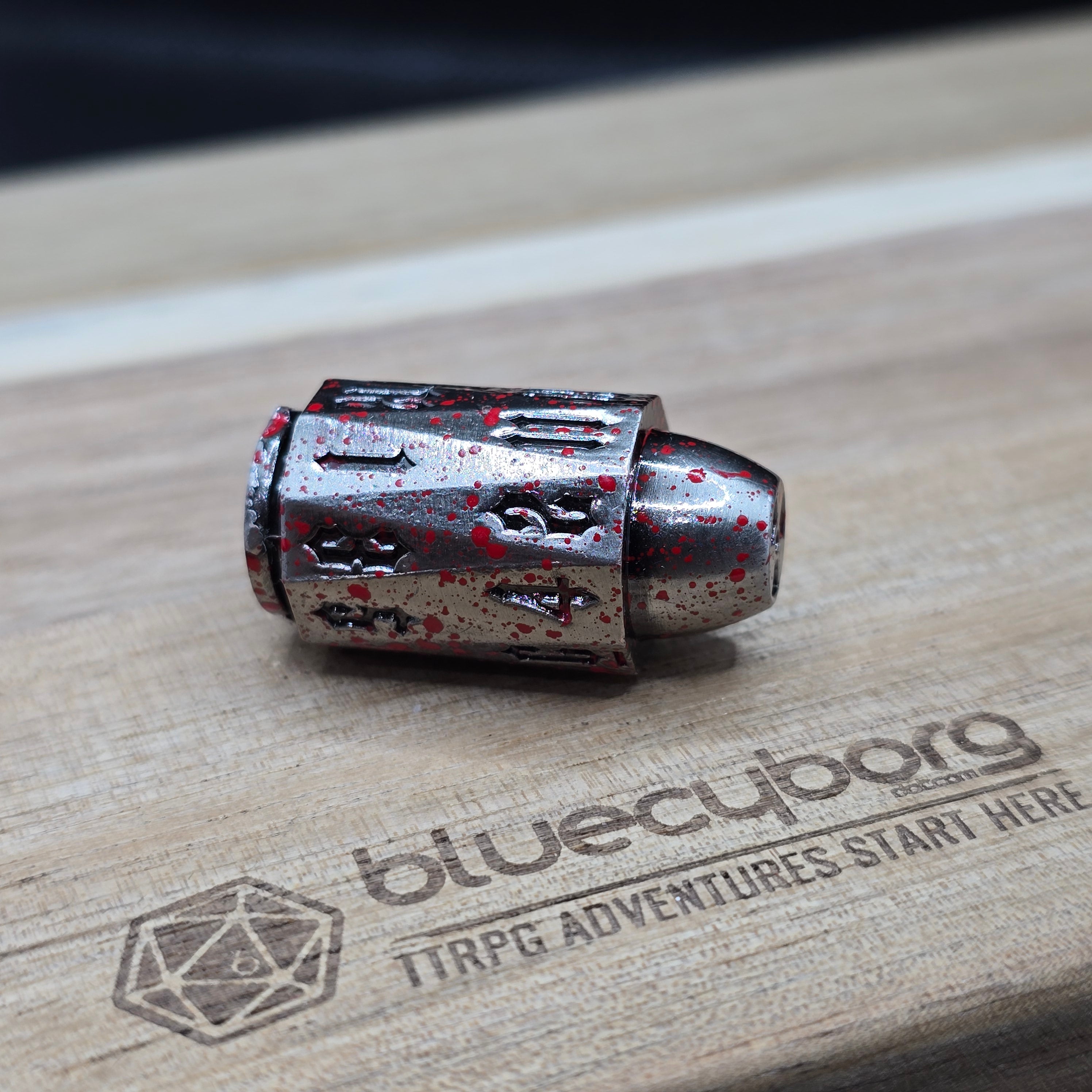 Metal D20 Dice - Bullet