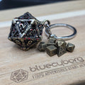 Dragon D20 - Bloodied - Mini Metal Dice Set With Keyring Case