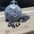 Mini Metal Dice Set With Pocket Watch Case - Dice Goblin