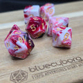 Cherry Cream - Marble - Acrylic Dice Set