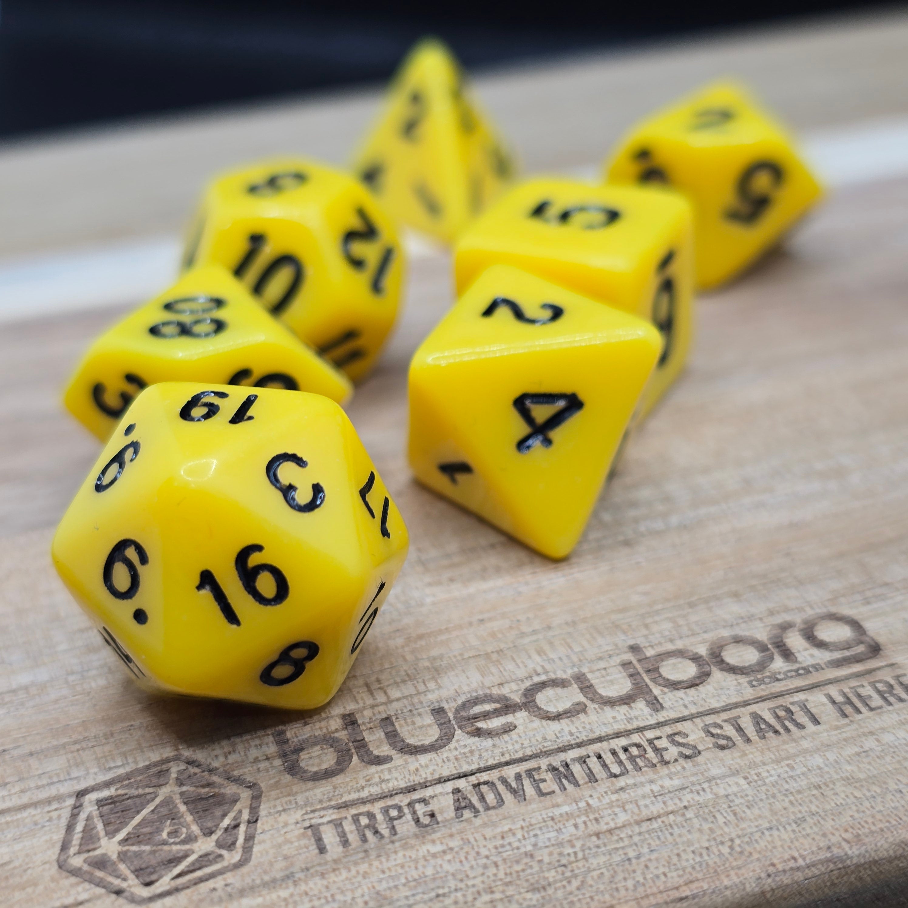 Lightroot - Opaque - Acrylic Dice Set