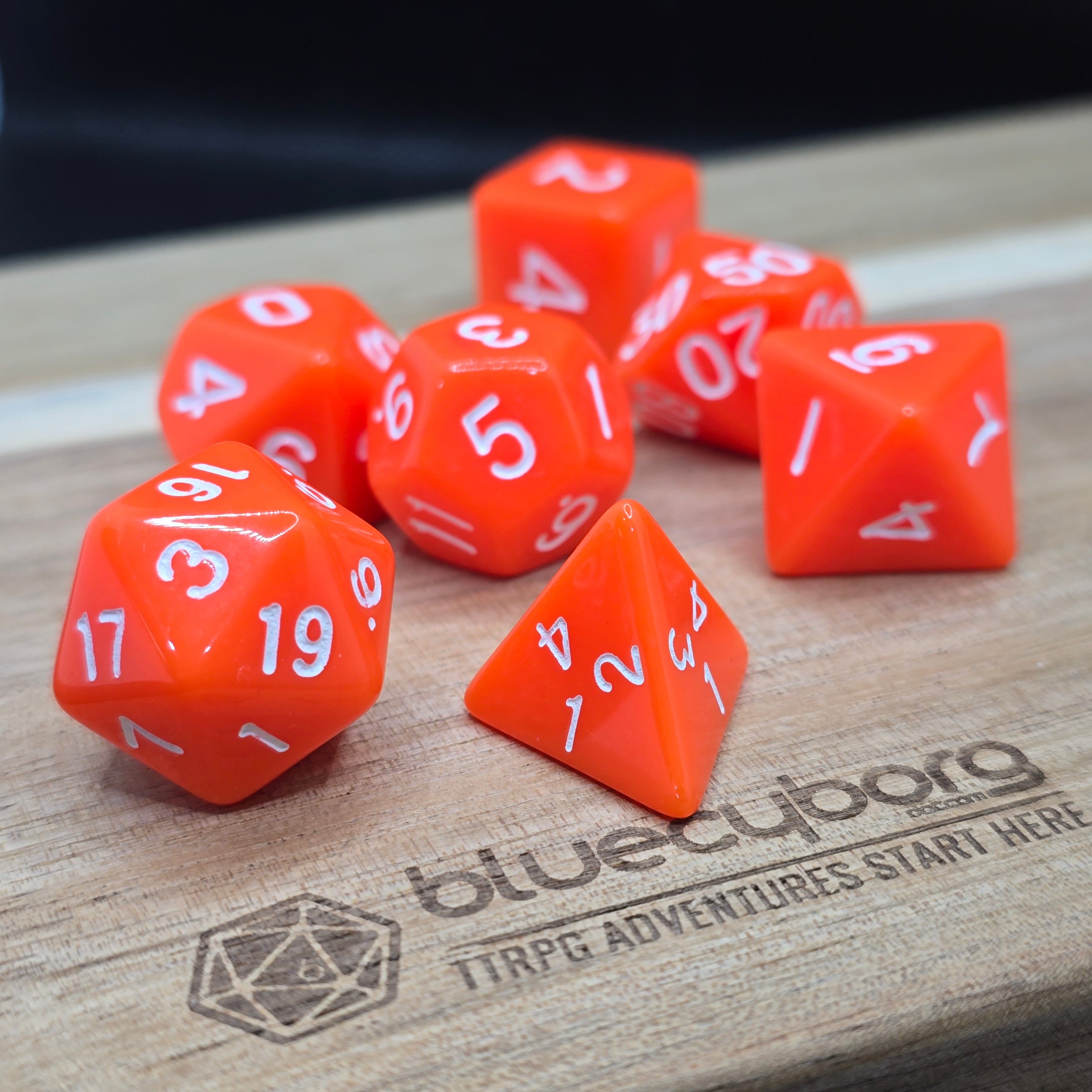 Blazemark - Opaque - Acrylic Dice Set