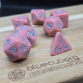 Blushvein Marble - Acrylic Dice Set