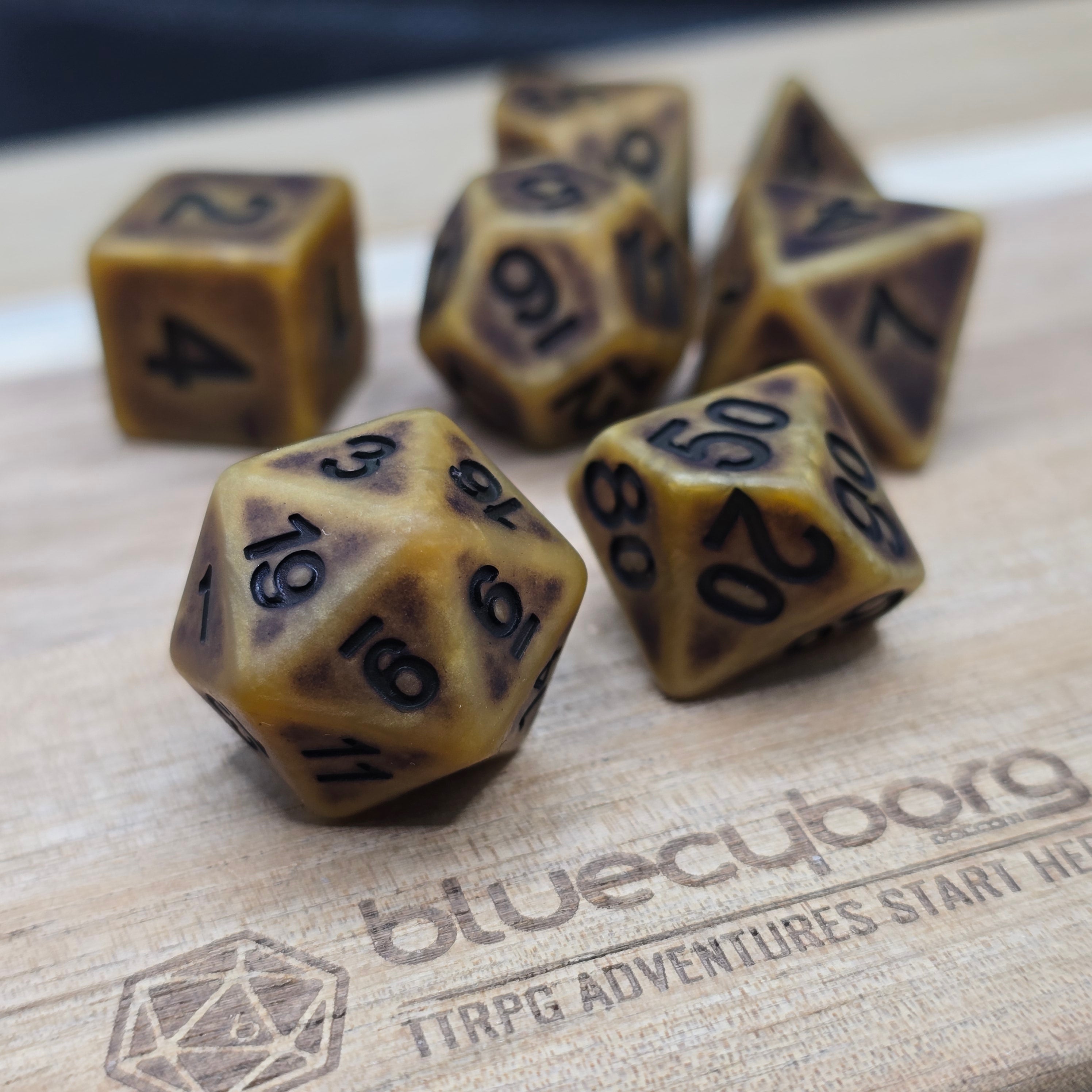 Gilded Memory - Ancient - Acrylic Dice Set