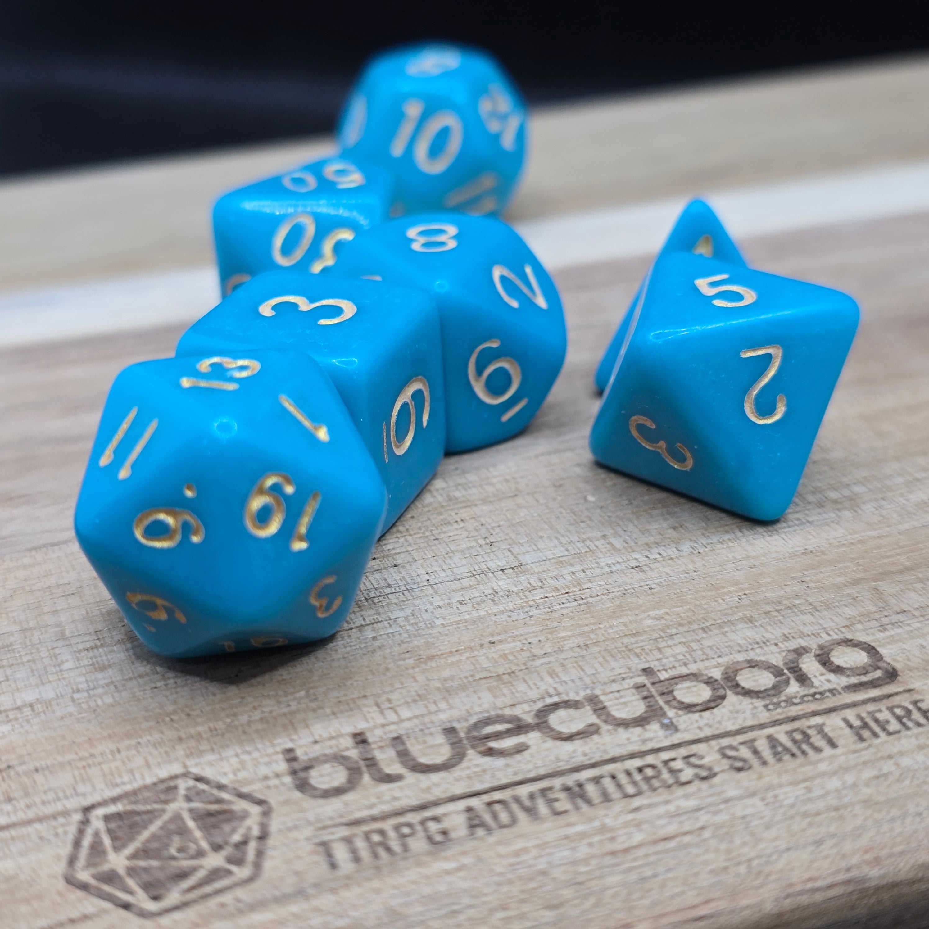 Sapphire Confection - Pastel Candy - Acrylic Dice Set