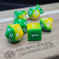 Verdant Spark - Dual-Coloured - Acrylic Dice Set